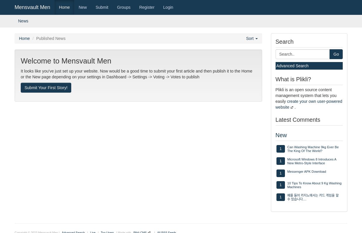 Mensvault Men - Your Source for Social News and Networking